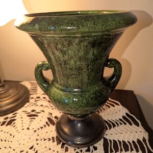 Elegant Green Ceramic Vase